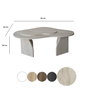 Hanah Home Mesa de centro Melted - Travertino